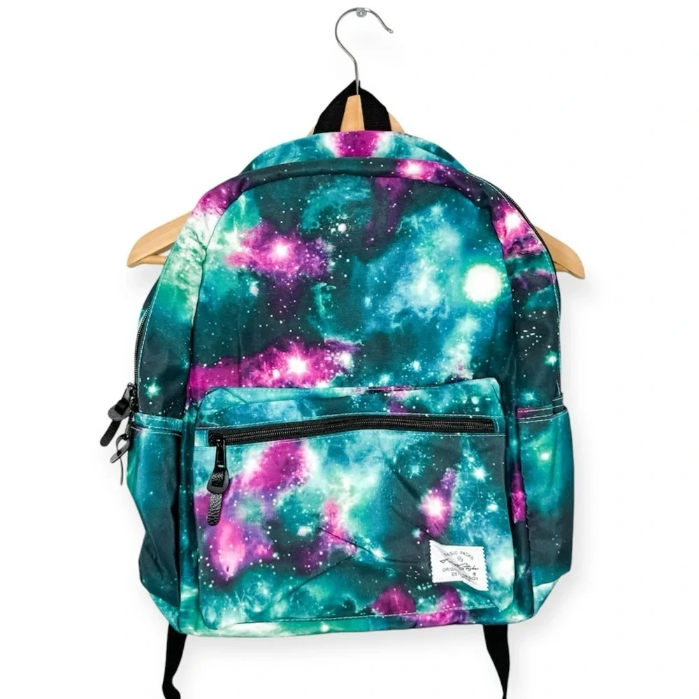 HotStyle TRENDYMAX Backpack for School Girls Boys Galaxy Green